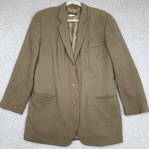 Giorgio Armani Blazer Mens 46 Brown Rayon Wool Blend Two Button Made in Italy